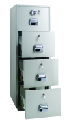 LockTech Fire Resistant Filing Cabinet 680 4 Drawer